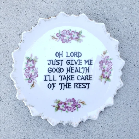 Vintage Ceramic Dish Wall Art - Picture 1 of 2